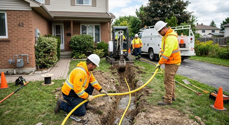 Gas Line Rerouting in Fredericksburg, VA