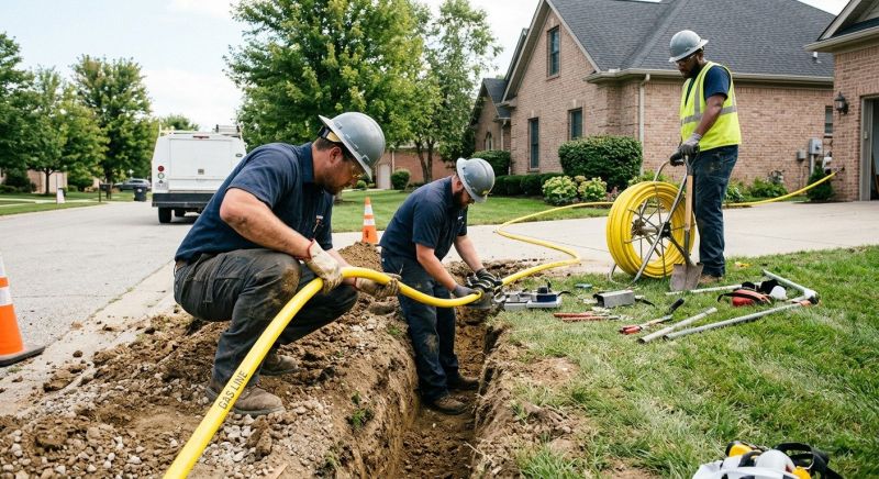 Natural Gas Line Installation in Annapolis, MD
